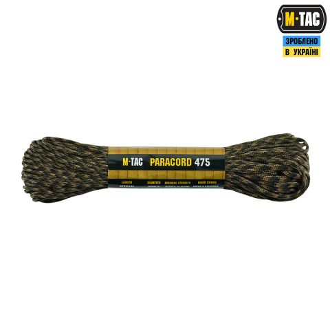 M-Tac паракорд 475 30m Woodland Marpat