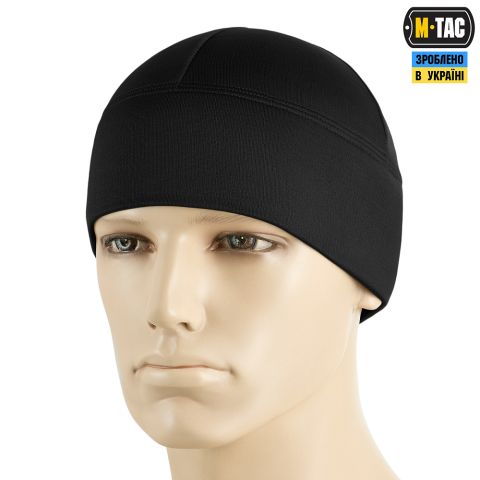 M-Tac шапка-підшоломник мікрофліс ріп-стоп Black