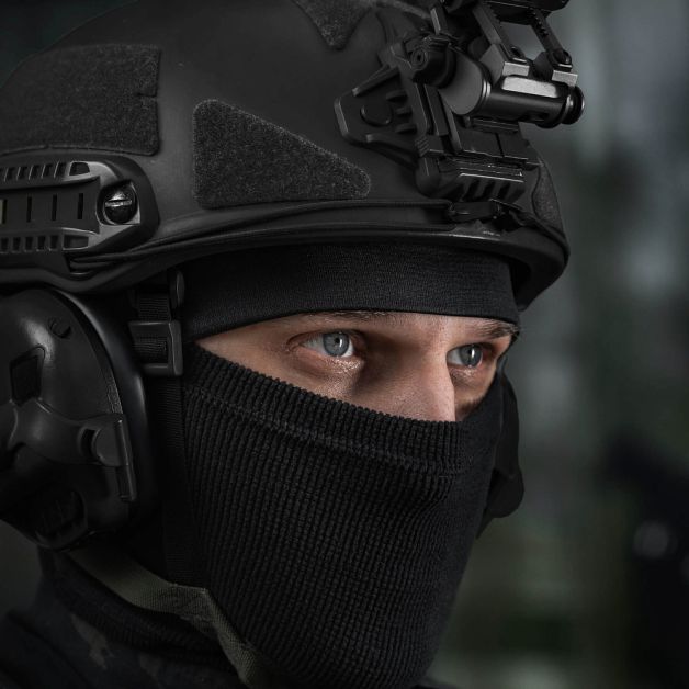 M-Tac шапка-підшоломник мікрофліс ріп-стоп Black