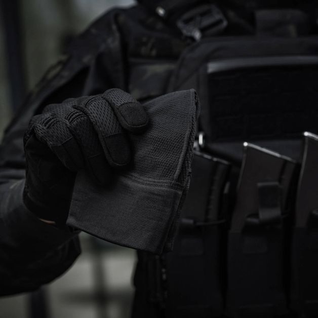 M-Tac шапка-підшоломник мікрофліс ріп-стоп Black