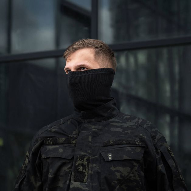 M-Tac шарф-труба анатомічний мікрофліс ріп-стоп Black
