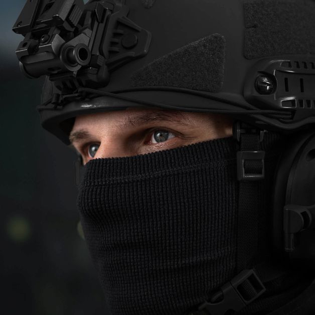 M-Tac шарф-труба анатомічний мікрофліс ріп-стоп Black