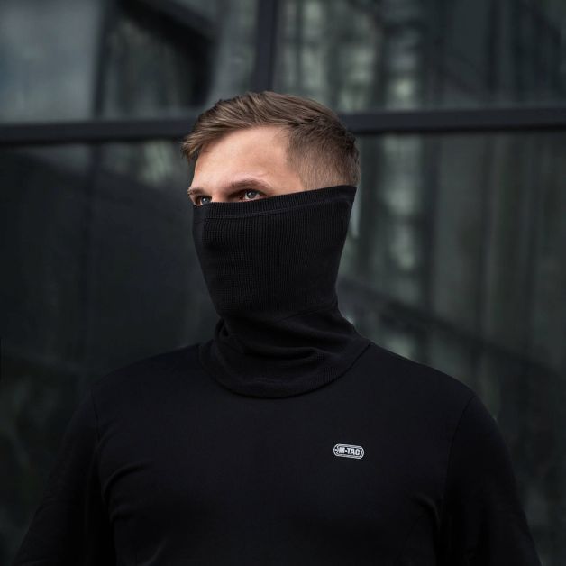M-Tac шарф-труба длинный микрофлис рип-стоп Black