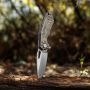 M-Tac ніж складний Type 12 Scandinavian Stonewash Black/Sand