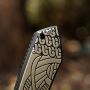 M-Tac ніж складний Type 12 Scandinavian Stonewash Black/Sand