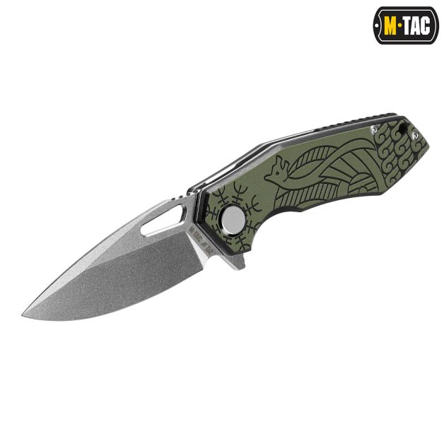 M-Tac ніж складний Type 12 Scandinavian Stonewash Black/Olive