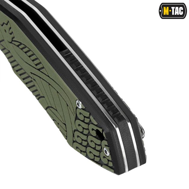 M-Tac ніж складний Type 12 Scandinavian Stonewash Black/Olive