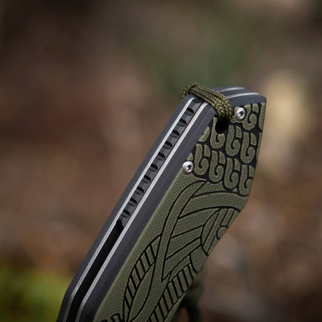 M-Tac ніж складний Type 12 Scandinavian Stonewash Black/Olive