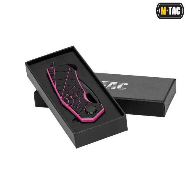 M-Tac нож складной Type 12 Spider Web Black/Pink