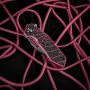 M-Tac ніж складний Type 12 Spider Web Black/Pink/Steel