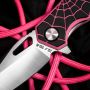 M-Tac ніж складний Type 12 Spider Web Black/Pink/Steel
