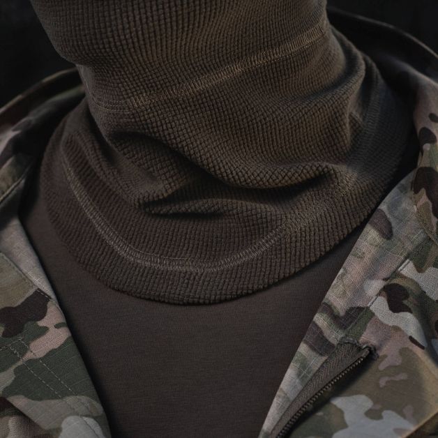 M-Tac шарф-труба анатомічний мікрофліс ріп-стоп Dark Olive
