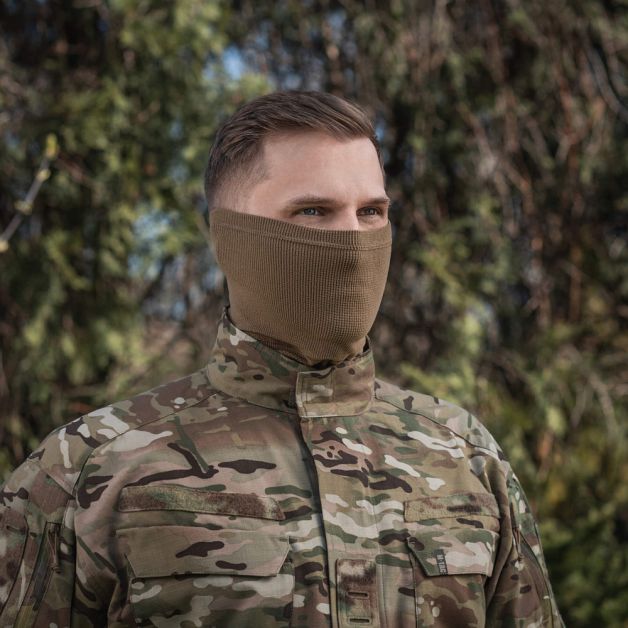 M-Tac шарф-труба анатомічний мікрофліс ріп-стоп Tan