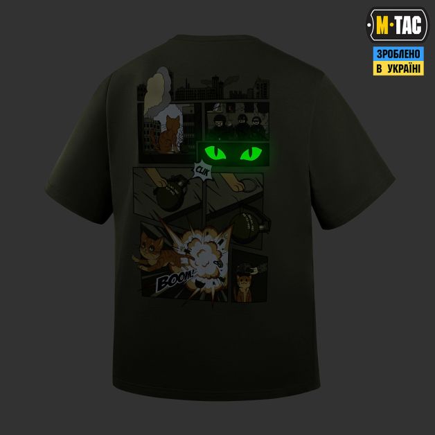 M-Tac футболка Orange Cat Cotton Hard Light Olive