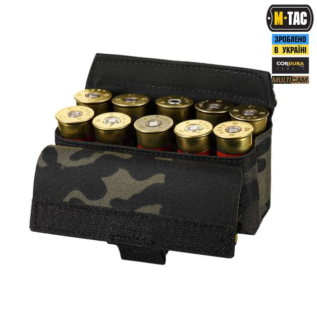 M-Tac подсумок под 12 калибр на 10 патронов Elite Multicam Black