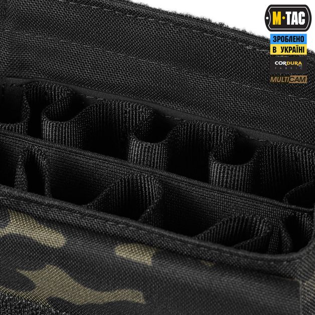 M-Tac подсумок под 12 калибр на 10 патронов Elite Multicam Black