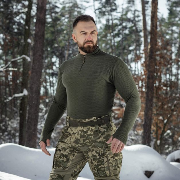 M-Tac термосорочка фліс Delta Level 2 Hex Army Olive