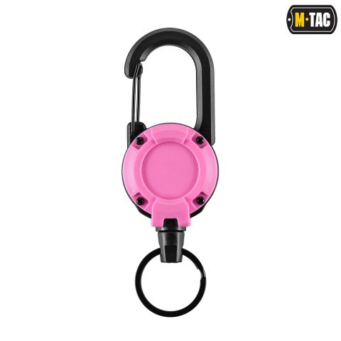 M-Tac карабін зі шнуром для ключів Pink