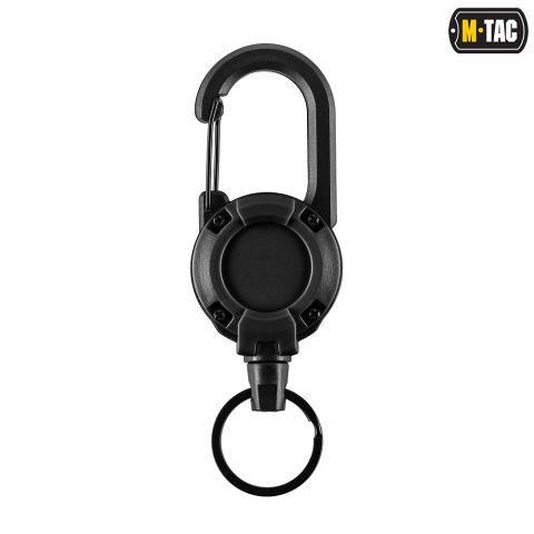 M-Tac карабін зі шнуром для ключів Black