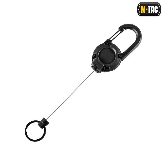 M-Tac карабин с тросиком для ключей Black
