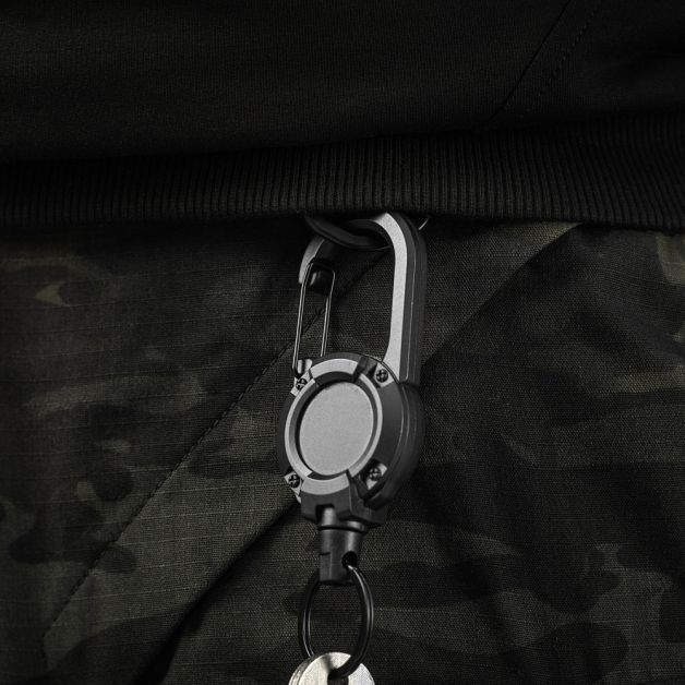 M-Tac карабин с тросиком для ключей Black