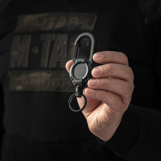 M-Tac карабин с тросиком для ключей Black