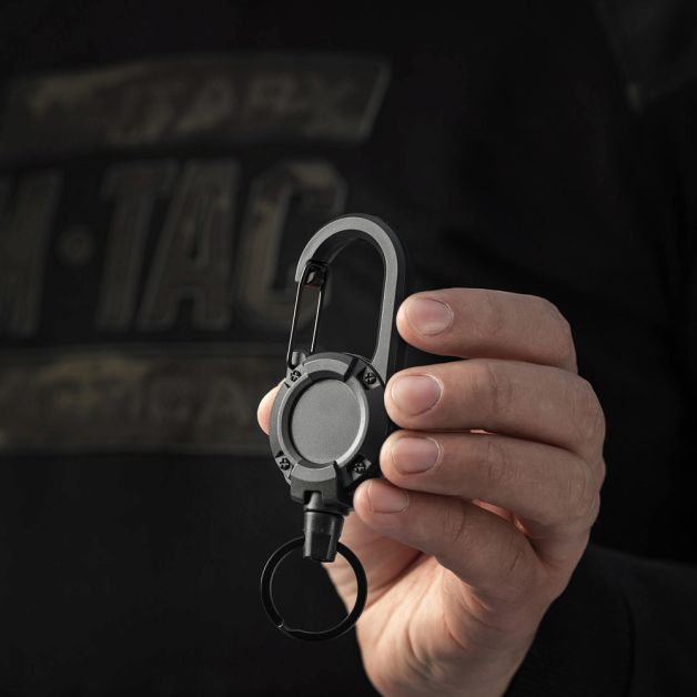 M-Tac карабин с тросиком для ключей Black
