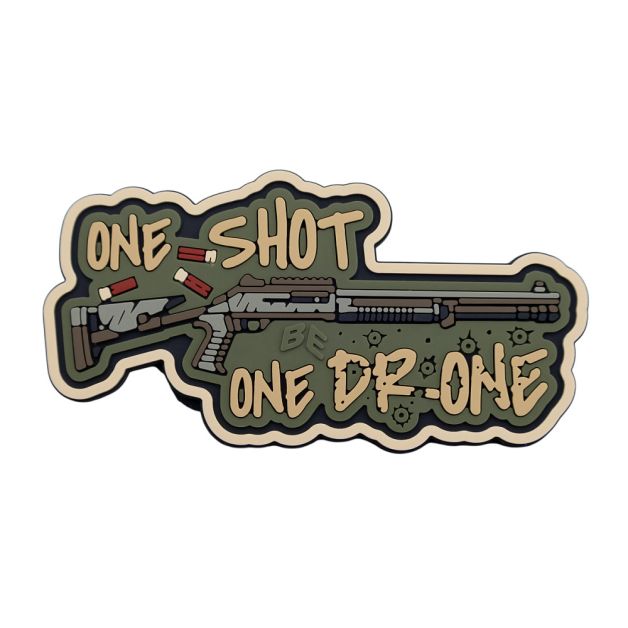 Brand Element нашивка One shot one drone (olive)