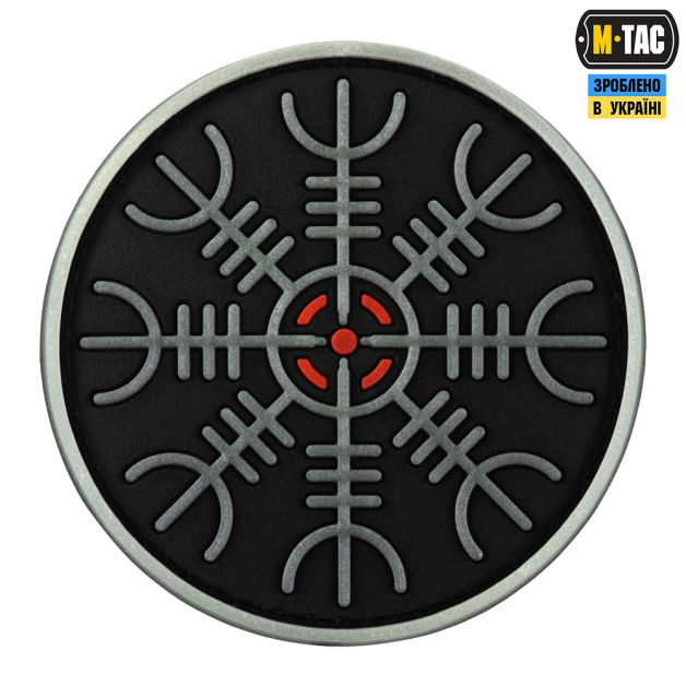 M-Tac нашивка Шлем Ужаса PVC Black/GID