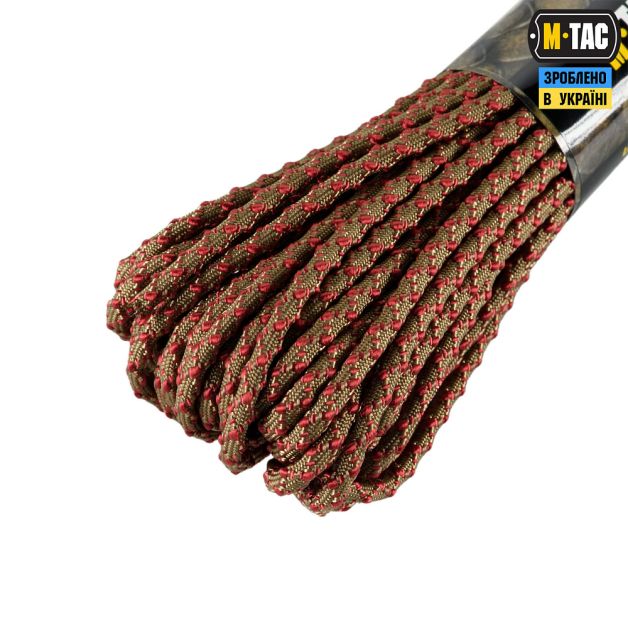 M-Tac паракорд Dragon Cord 15m Coyote/Maroon