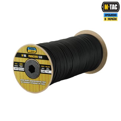 M-Tac паракорд 550 type III 100m Black