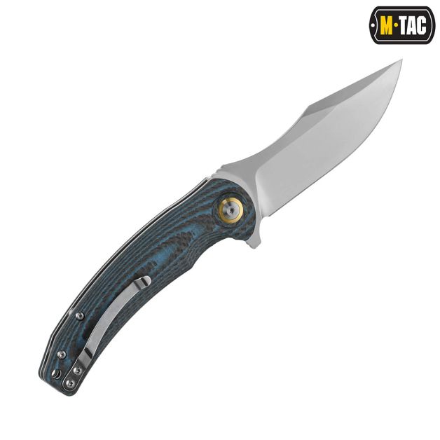 M-Tac ніж складний Type 15 Carbon/Blue
