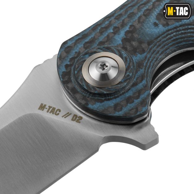 M-Tac ніж складний Type 15 Carbon/Blue