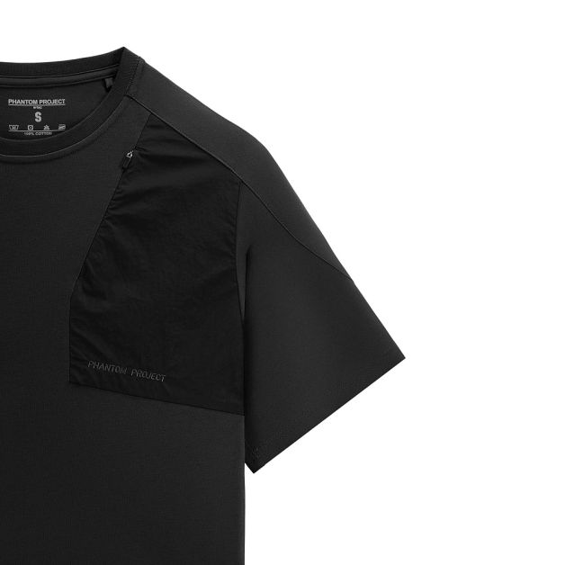 Phantom Project/M-Tac футболка Zipper combo Cotton Nylon Black