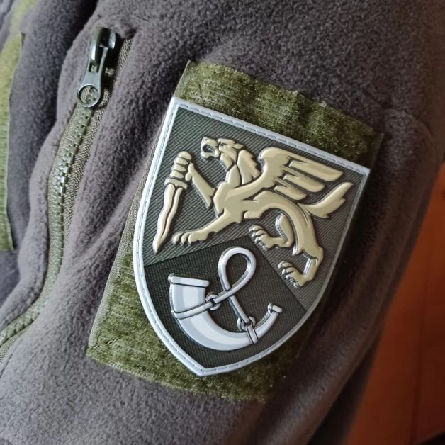 Шеврон ПВХ ЗСУ 71 окрема єгерська бригада олива