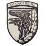 Шеврон ПВХ ЗСУ Холодний яр об'ємний чорно білий