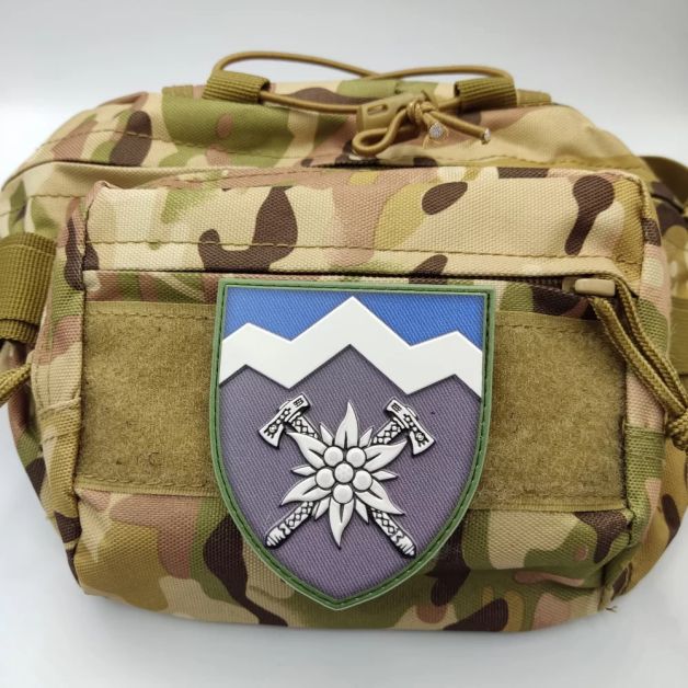 Шеврон ПВХ ЗСУ 10 окрема гірсько-штурмова бригада ОК Захід