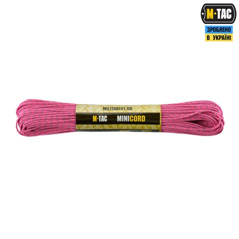 M-Tac паракорд Minicord 30m Reflective Neon Pink