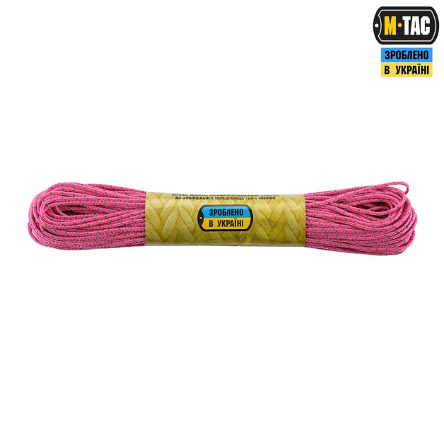 M-Tac паракорд Minicord 30m Reflective Neon Pink