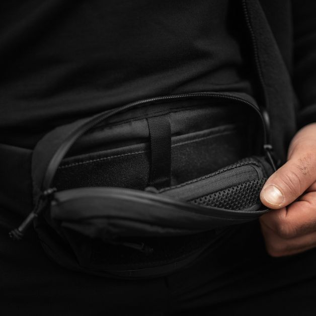 M-Tac сумка City Waist Bag с липучкой Lite-NR Elite Black