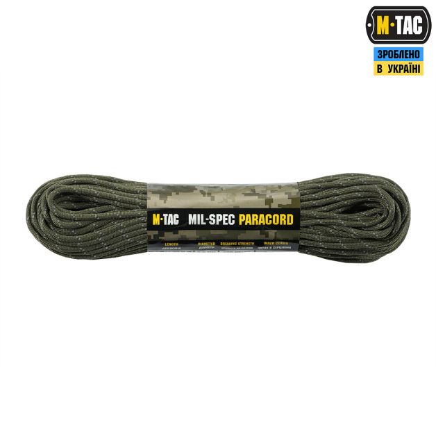 M-Tac паракорд 550 mil-spec 30m Ranger Green Reflective