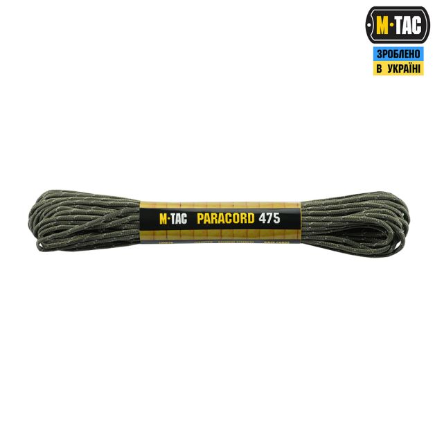 M-Tac паракорд 475 15m Ranger Green Reflective