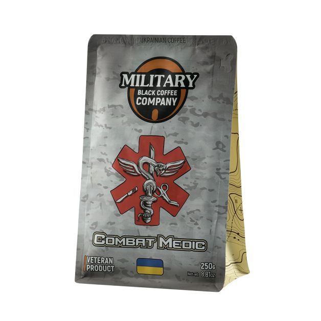 Military Black Coffee Company меленая Combat Medic-Бразилия сантос Арабика