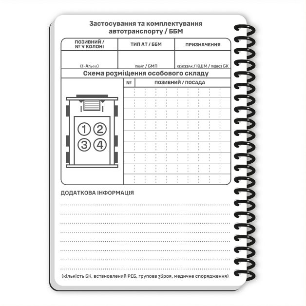 Ecopybook Tactical Блокнот командира відділення (розш.)