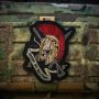 M-Tac нашивка шлем Vivere Est Militare (вышивка)