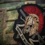 M-Tac нашивка шлем Vivere Est Militare (вышивка)