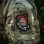 M-Tac нашивка шлем Vivere Est Militare (вышивка)