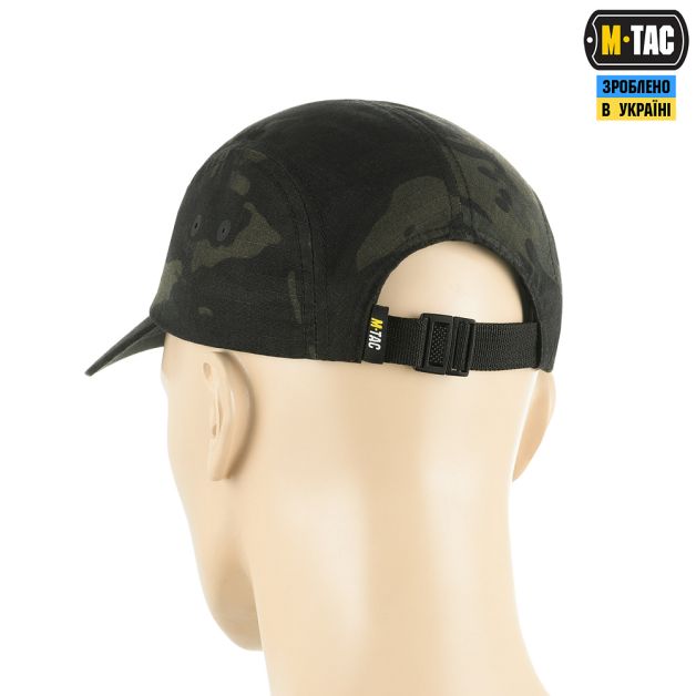 M-Tac бейсболка Five Panel NYCO Extreme Multicam Black