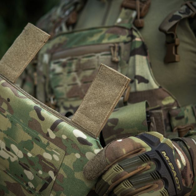 M-Tac фартух протиуламковий з балістичним пакетом 1 клас (BRONYX) Laser Cut Multicam