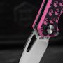 M-Tac ніж складний Type 12 Skull Black/Pink/Steel